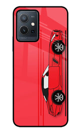 Red Velocity Vivo Y75 5G/Vivo T1 5G Glass Case